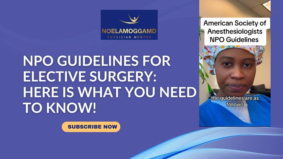 NPO Guidelines for Elective Surgery: What You Need to Know